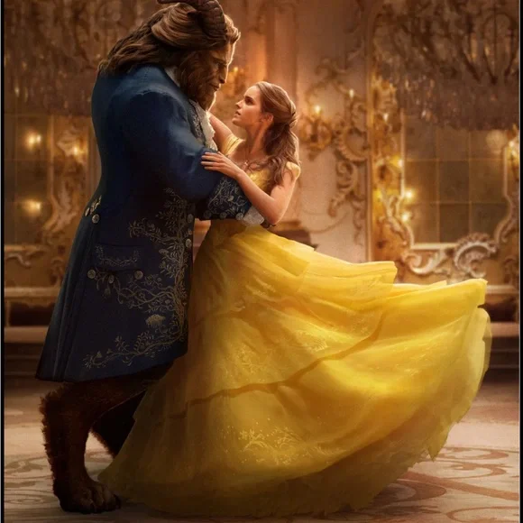 Beautiful BELLE ball gown designed as the love action ball scene! Its so floofy - Picture 7 of 8